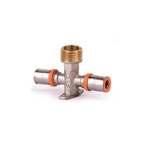 سه راه تخت صفحه دار روپيچ 20*"1/2*20 پرسي موج پايپ